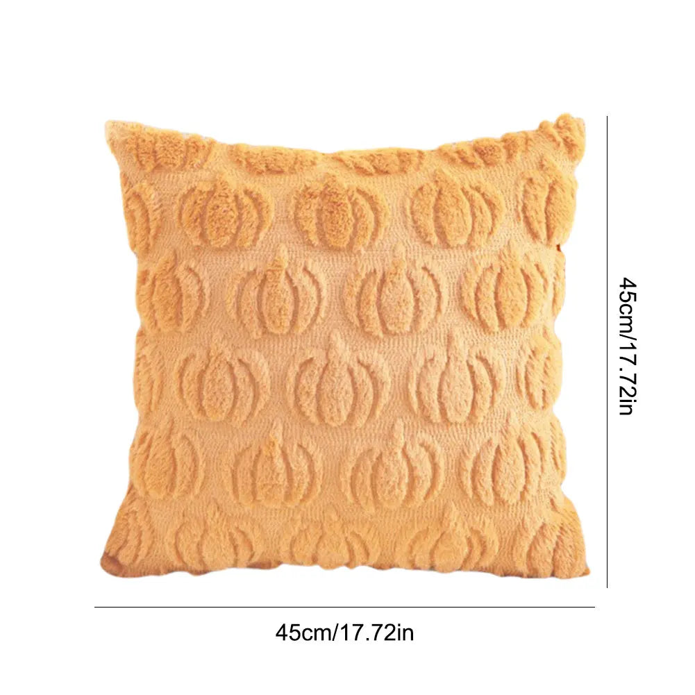 Halloween Ghost Pumpkin Pillow Covers Comfortable Soft Halloween Throw Pillow Cover Washable Pillowcase Sofa Bedroom Home Decor