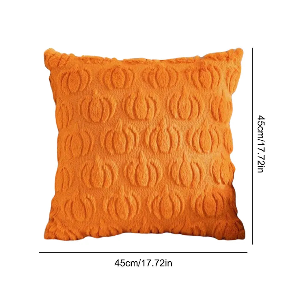 Halloween Ghost Pumpkin Pillow Covers Comfortable Soft Halloween Throw Pillow Cover Washable Pillowcase Sofa Bedroom Home Decor