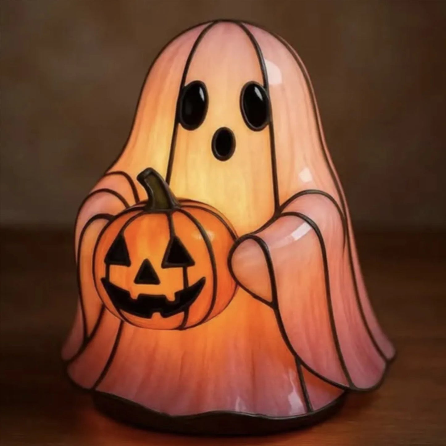Halloween Fall Decorative Pillow – Washable Ghost & Pumpkin Cover for Sofa or Bedroom