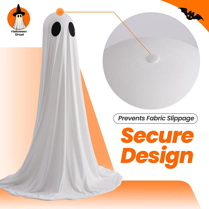 New Halloween glowing ghost decoration for yard outdoor decoration for front porch and courtyard cute multi-expression ghost