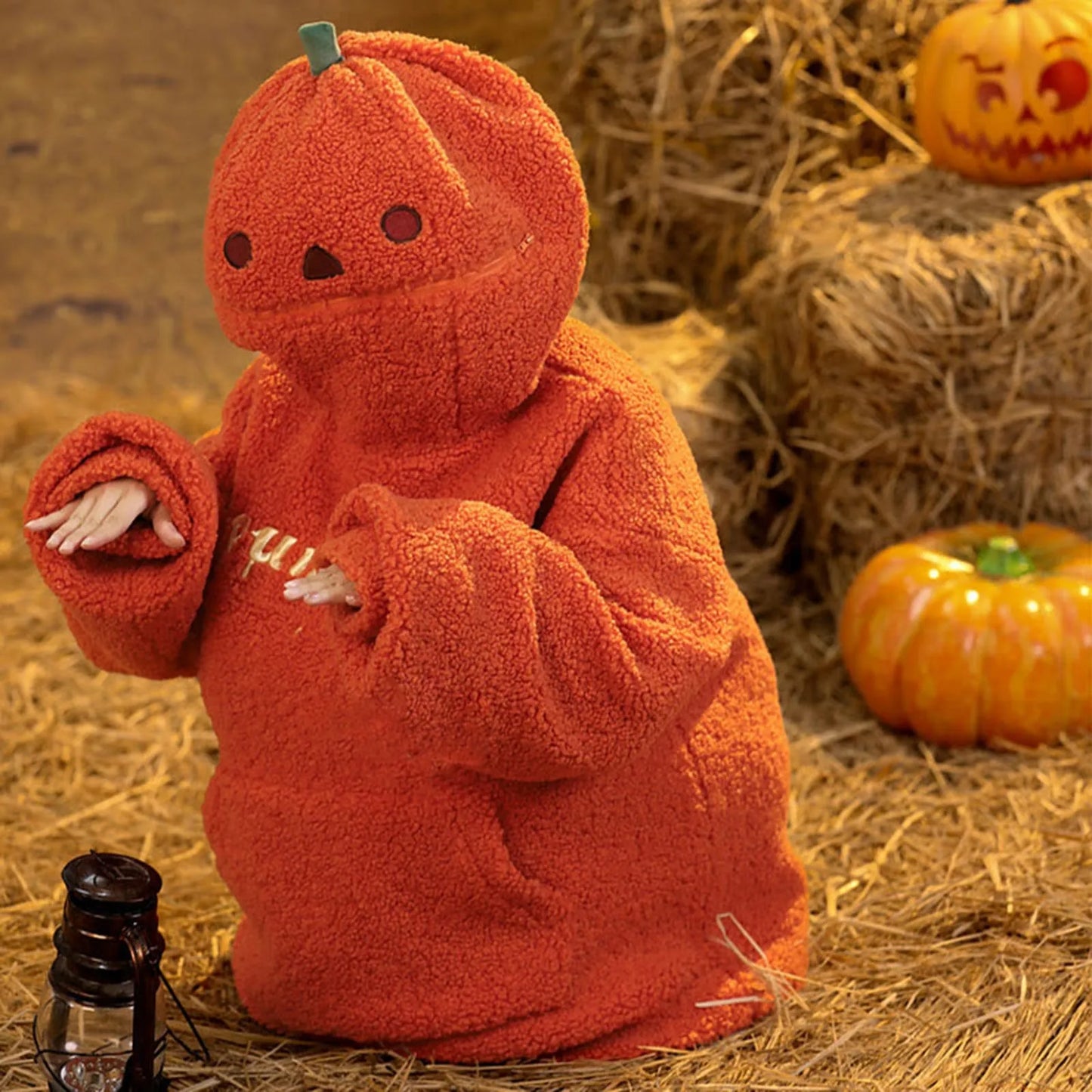 Haute Pumpkin Hoodie – Premium Plush Fleece, Embroidered Design, The Must-Have Look for Fall & Halloween