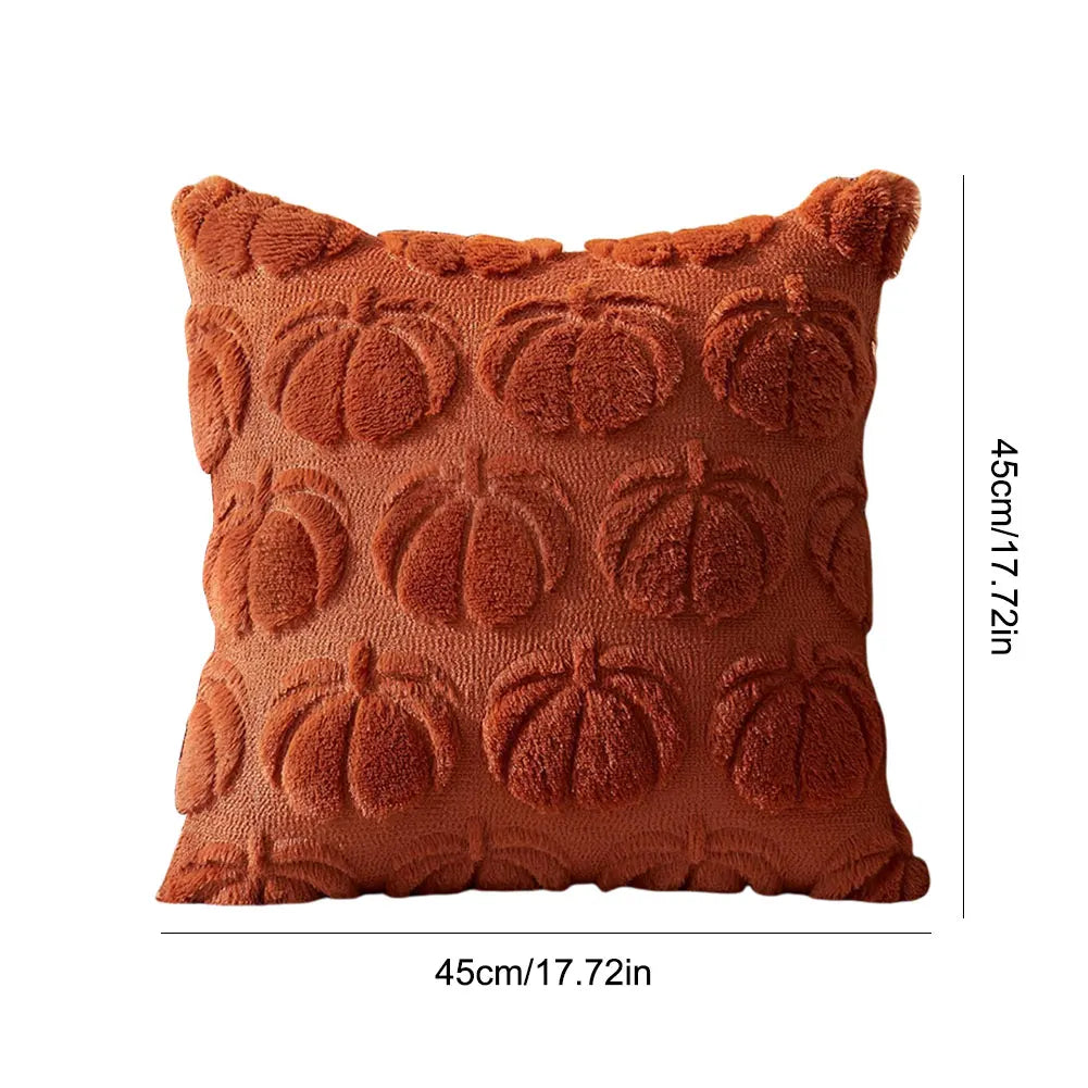 Halloween Ghost Pumpkin Pillow Covers Comfortable Soft Halloween Throw Pillow Cover Washable Pillowcase Sofa Bedroom Home Decor