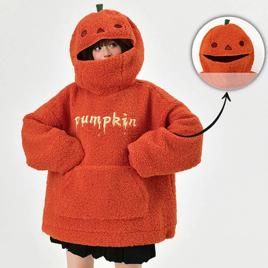 Haute Pumpkin Hoodie – Premium Plush Fleece, Embroidered Design, The Must-Have Look for Fall & Halloween